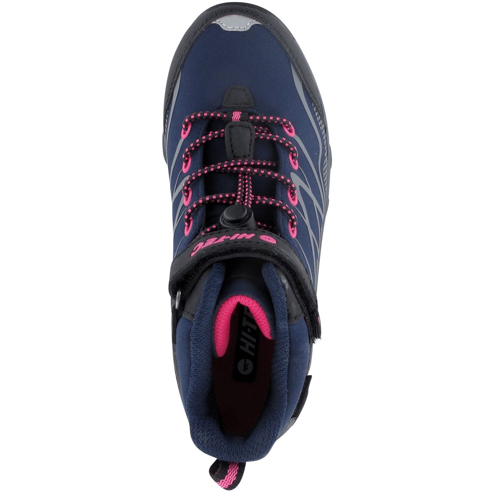 Hi-Tec Blackout Mid Polyester Girl's Navy/Magenta Hiking Boots