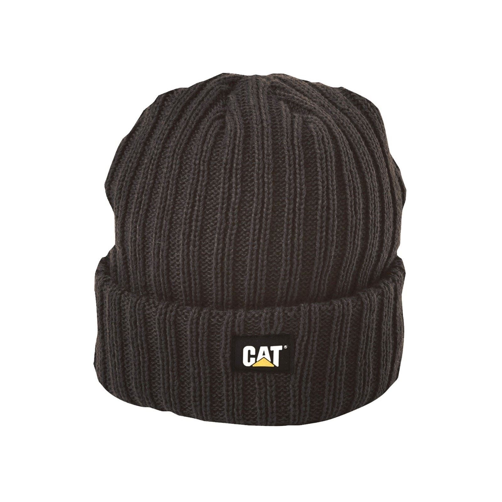 Caterpillar Rib Watch Black Beanie Hat