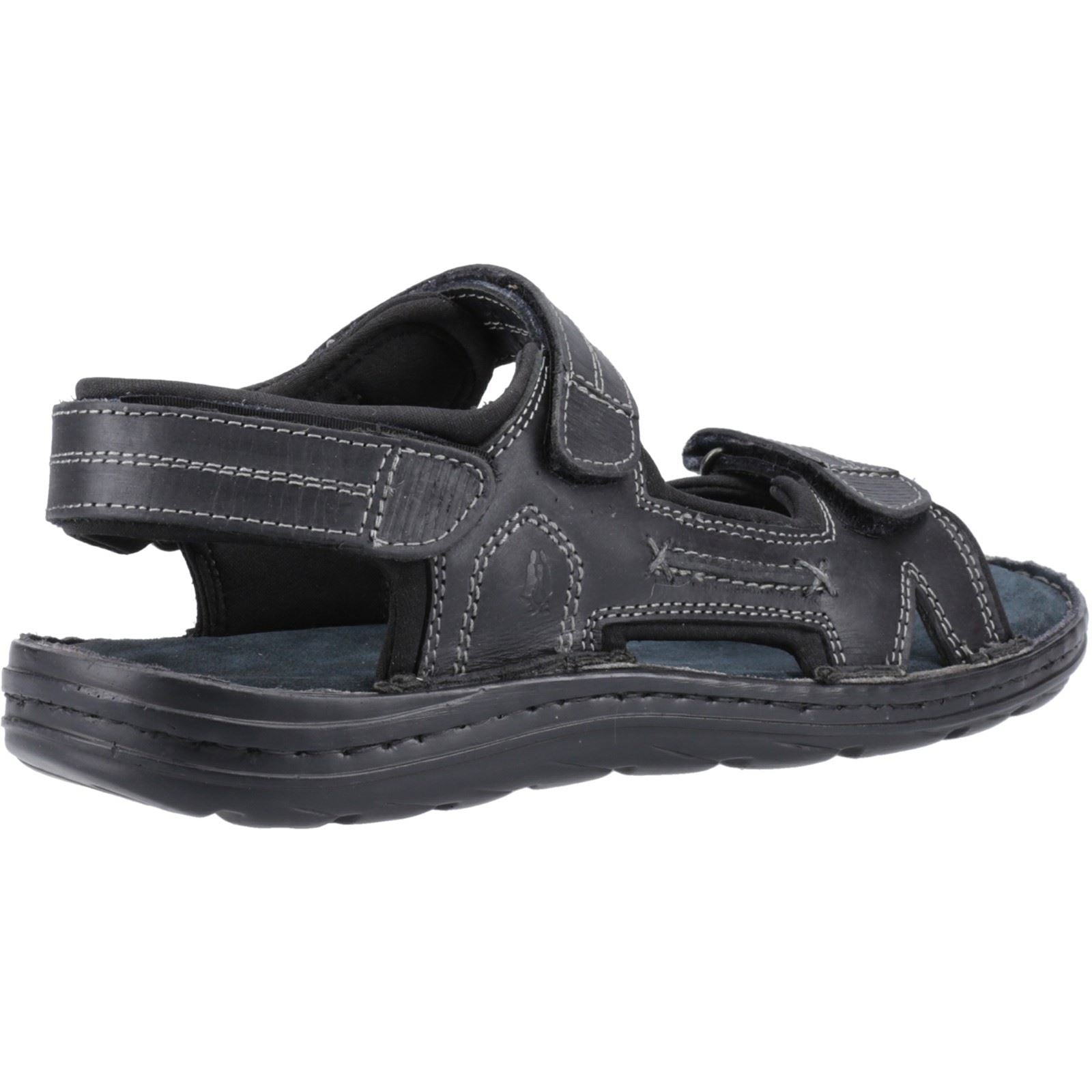 Hush Puppies Alistair Leather Men's Black Sandals