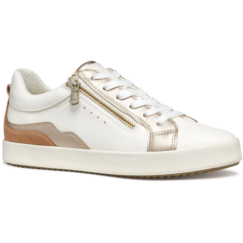 Geox D BLOMIEE Women's Optic White/Nude Trainers