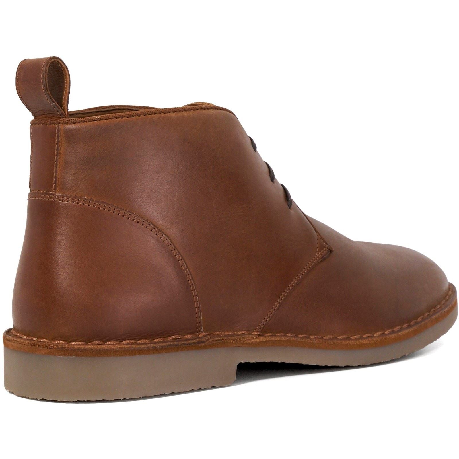 Dune Cashed Suede Men's Chestnut Ankle Boots