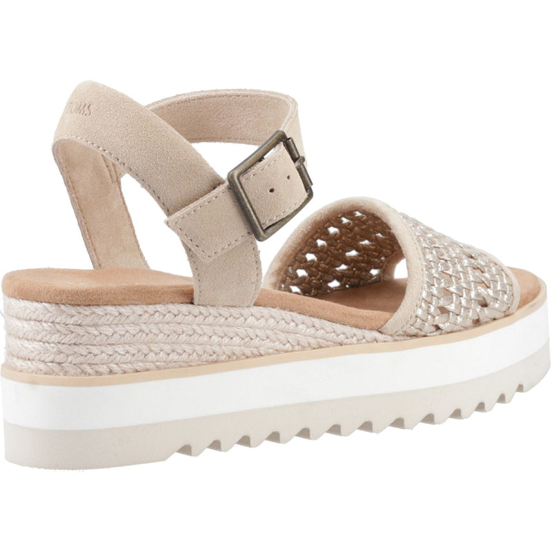 TOMS Diana Leather Women's Champagne Sandals