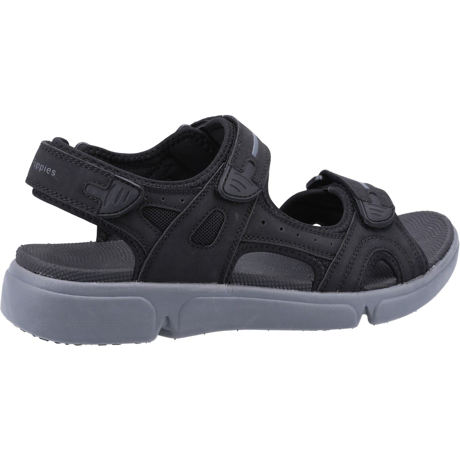 Hush Puppies Castro Synthetic Men's Black Sandals