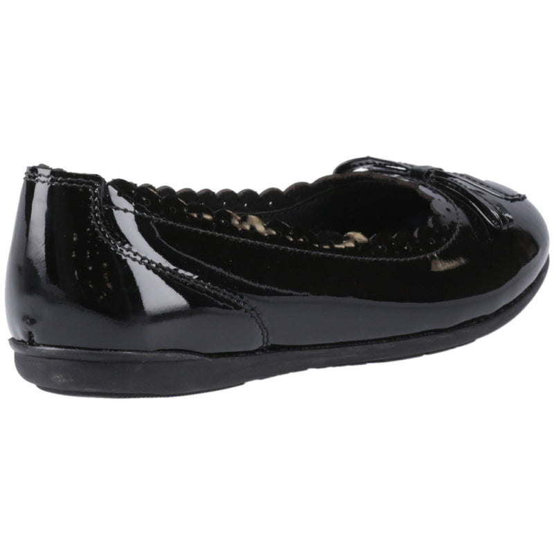 Hush Puppies Lillie Ballerina Patent Leather Girls's Black Ballet Flats