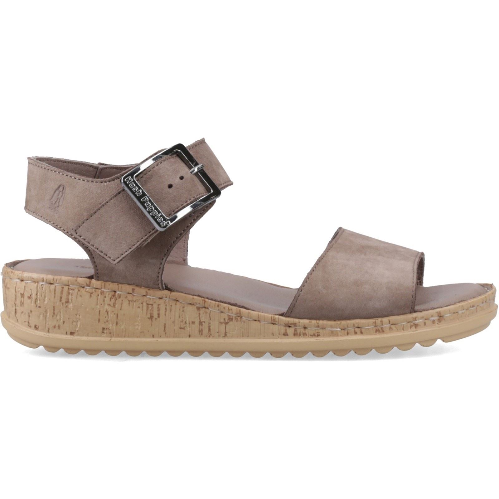 Hush Puppies Ellie Leather Women's Fossil Sandals
