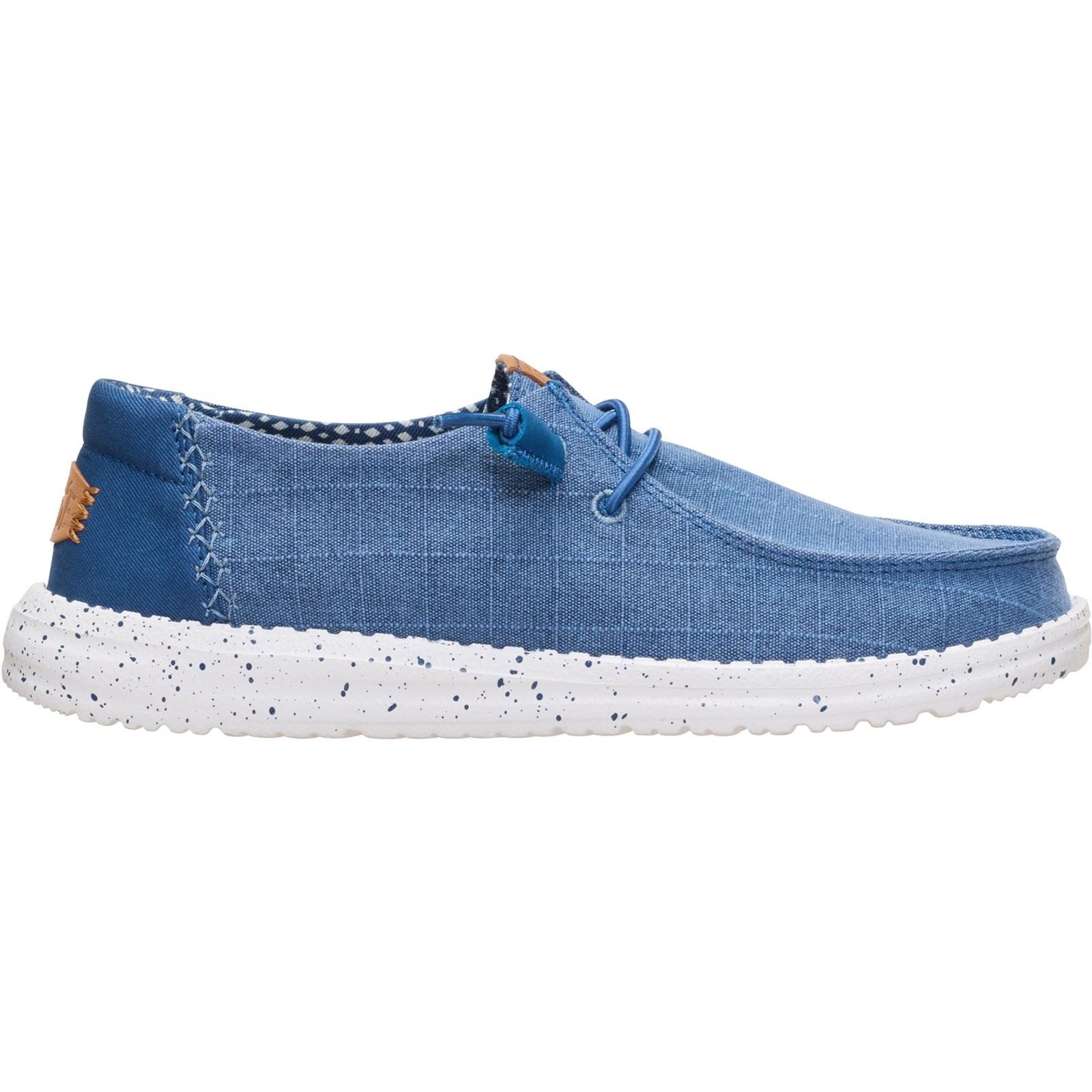 HEYDUDE Wendy Chambray Textile Women's Ensign Blue Loafers