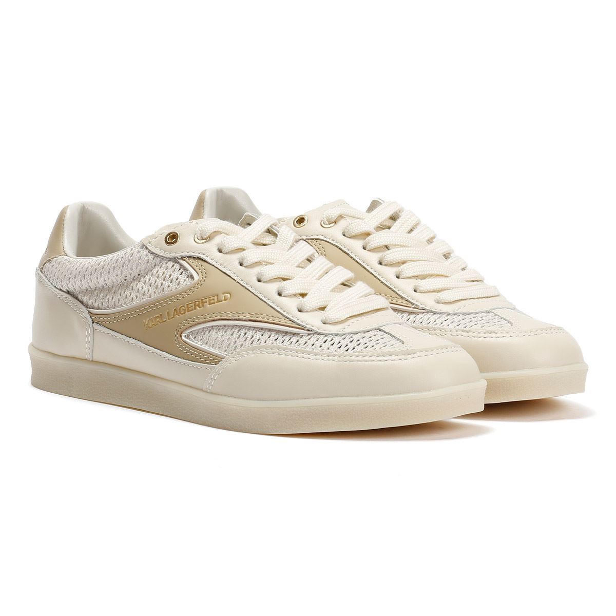 Karl Lagerfeld Kandidate Mesh Mix Women's Cream Trainers