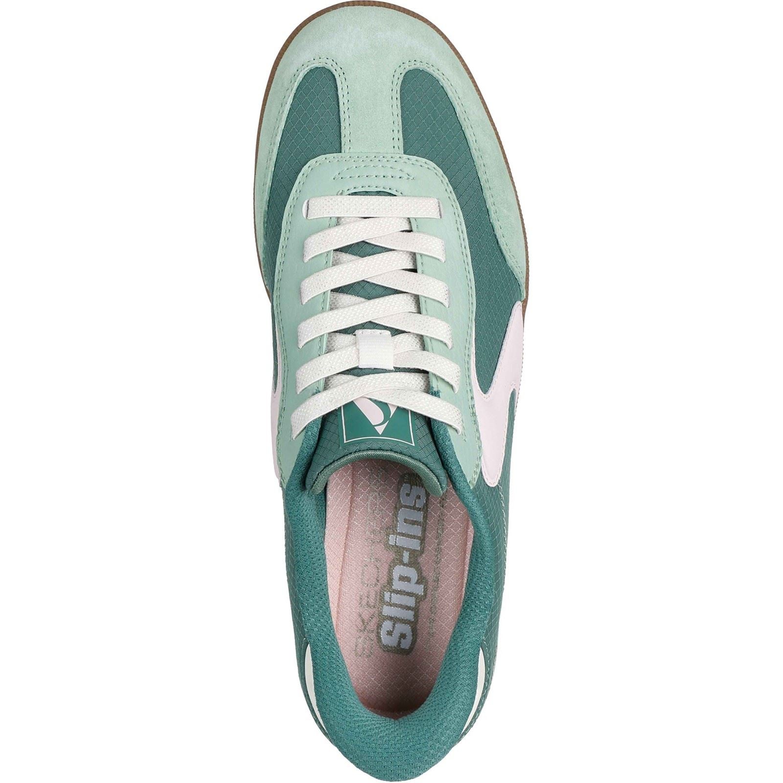 Skechers Hotshot - Everyday Ease Textile Women's Green/Pink Standard Trainers