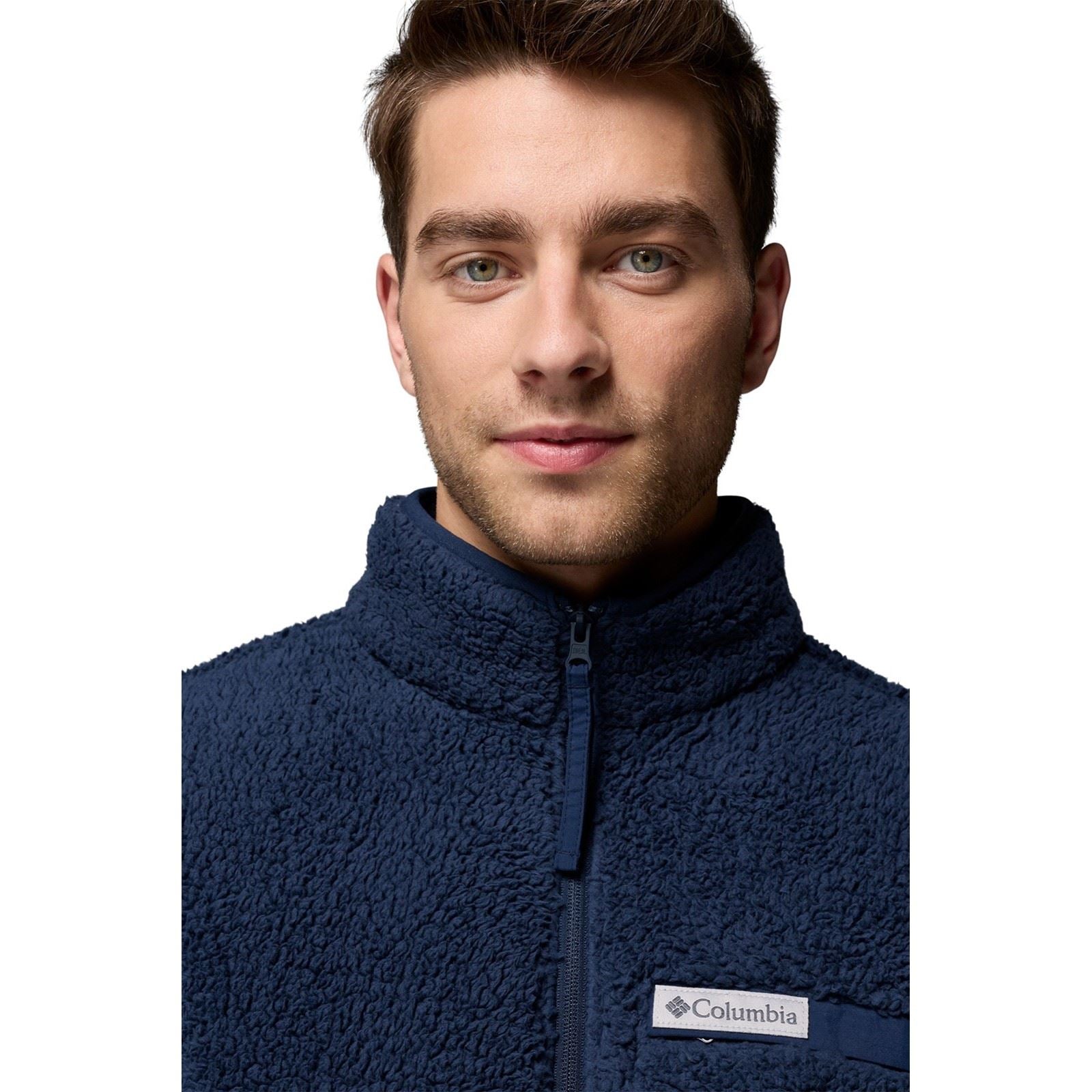 Columbia Rugged Ridge High Pile Full Zip Men's Blue Fleece Jacket