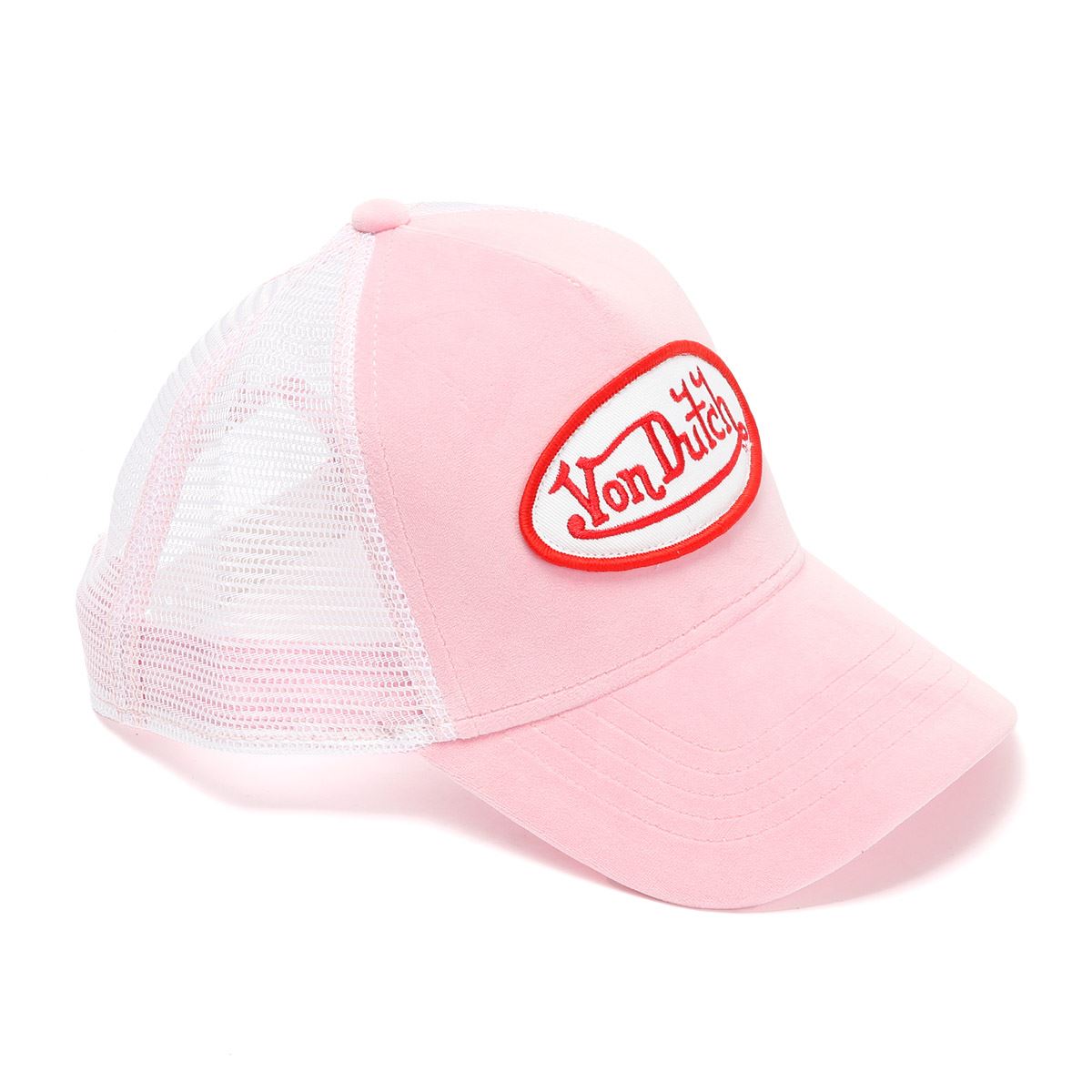 Von Dutch Velvet Trucker Pink/Red Caps