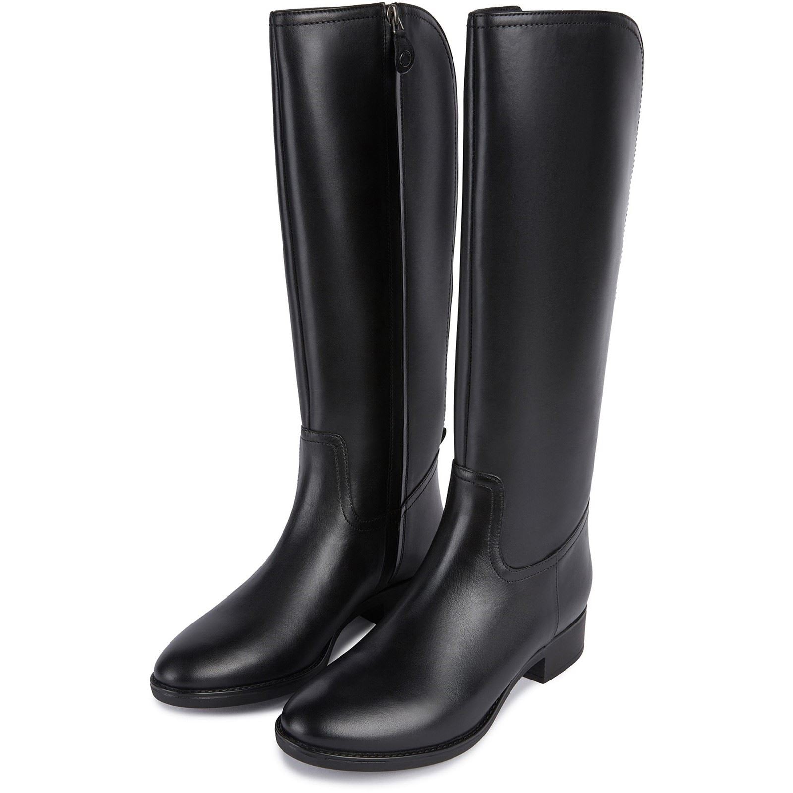 Geox D Felicity Leather Women's Black Boots