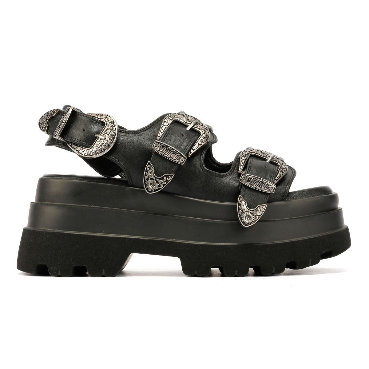 Buffalo Jupiter Ari West Women's Black Sandals