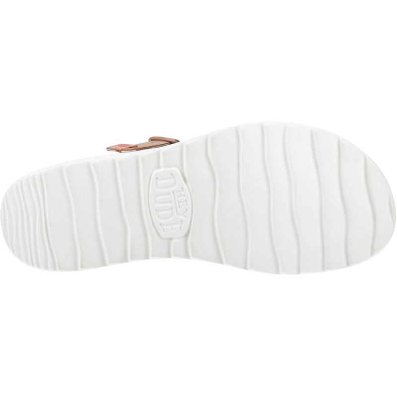 HEYDUDE Delray Buckle Classic Synthetic Women's Tan Sandals