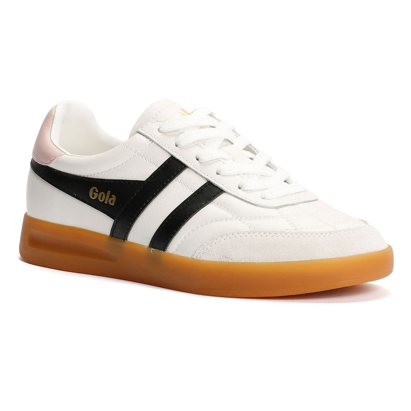 Gola Stadia Leather Women's White/Black/Chalk Pink Trainers