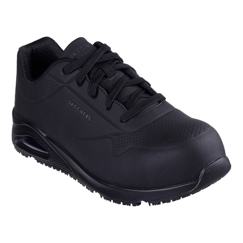 Skechers Workwear Uno SR - Doltin Durabuck Men's Black Safety Trainers