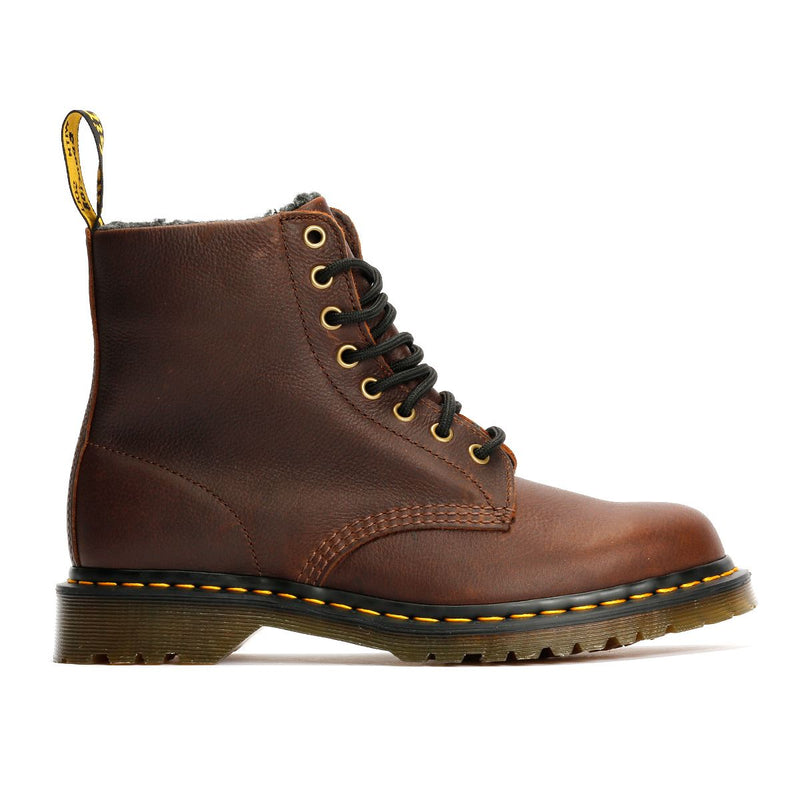 Dr. Martens 1460 Pascal Warm Lined 8 Eye Leather Dark Brown Boots