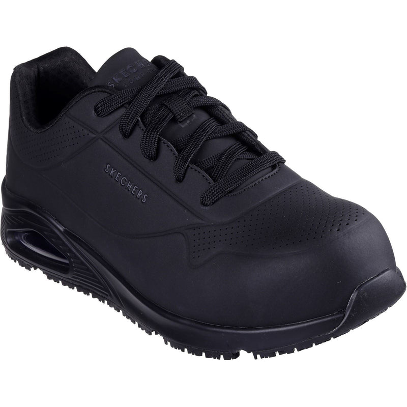 Skechers Workwear Uno SR - Doltin Durabuck Men's Black Safety Trainers
