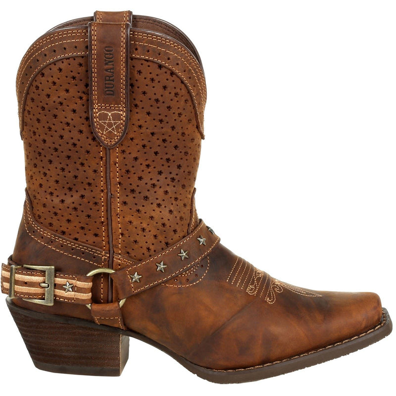 Durango Crush Leather Women's Bomber Brown Boots