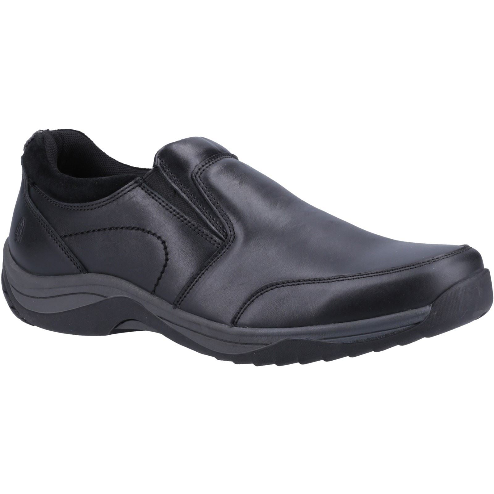 Hush Puppies Donald Leather Men's Black Moccasins Shoes