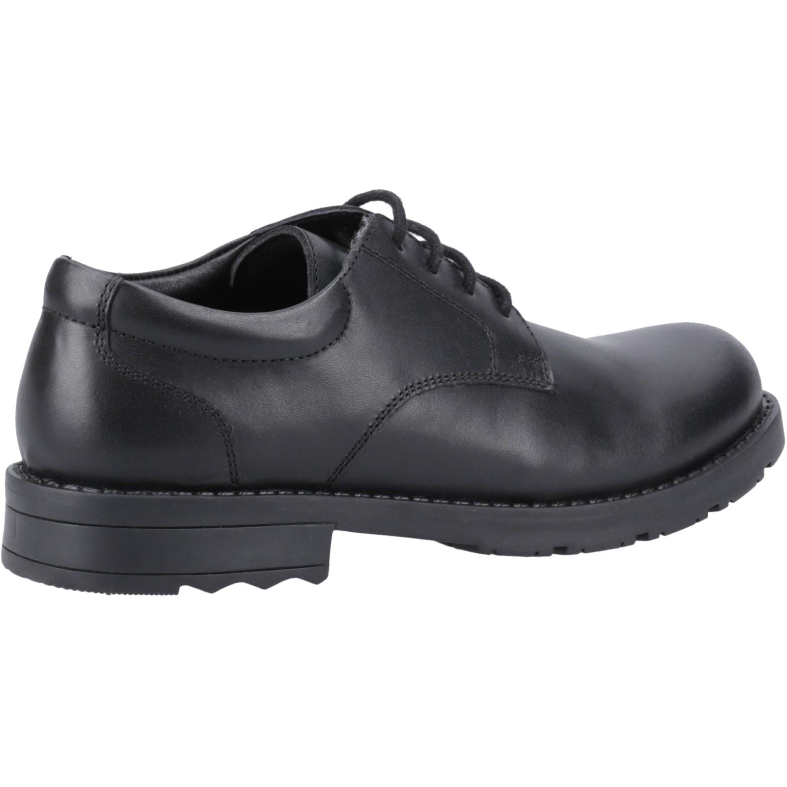 Hush Puppies Bruno Junior Leather Boys's Black Derby Shoes
