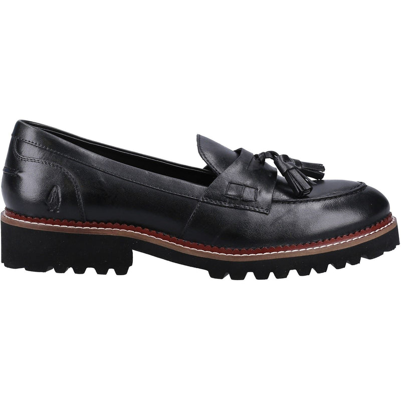 Hush Puppies Ginny Leather Women's Black Loafers