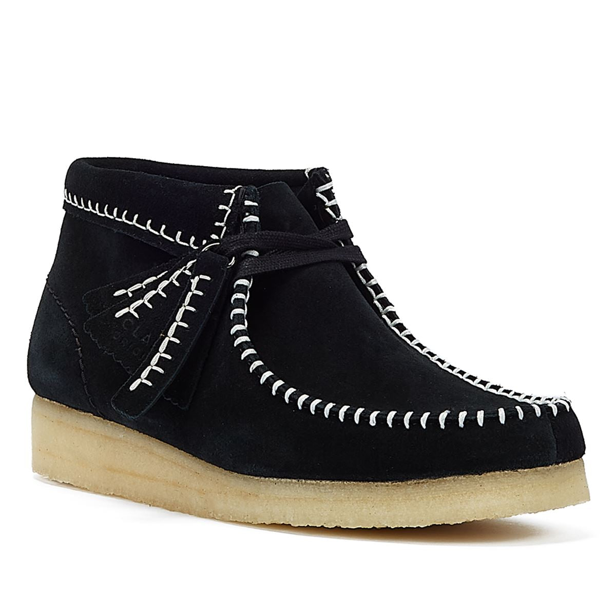 Clarks Originals Wallabee Stitch Suede Women's Black Boots
