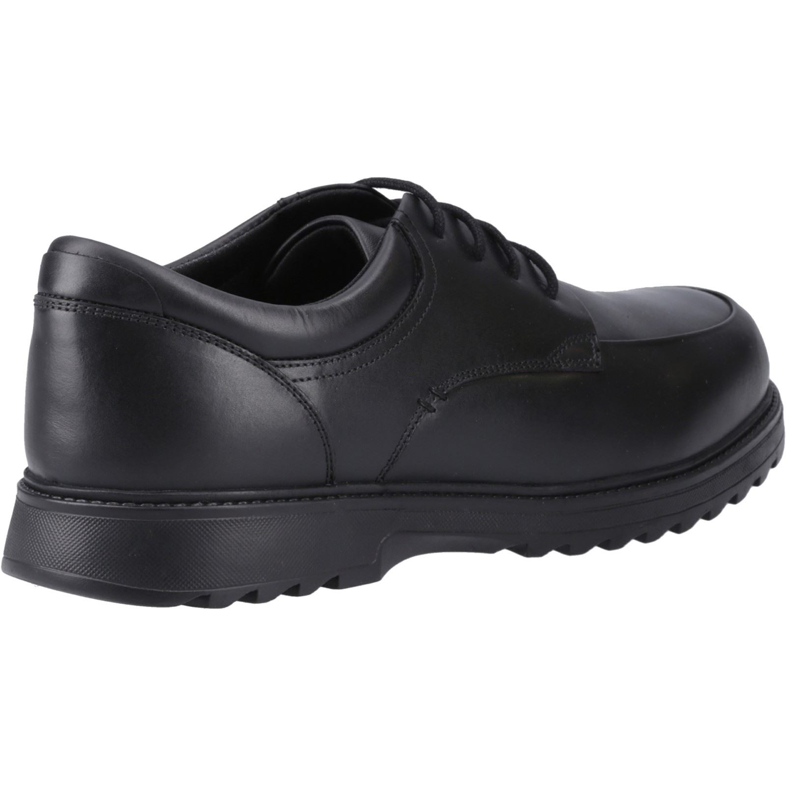 Hush Puppies Romeo Leather Boy's Black Lace-Up Shoes