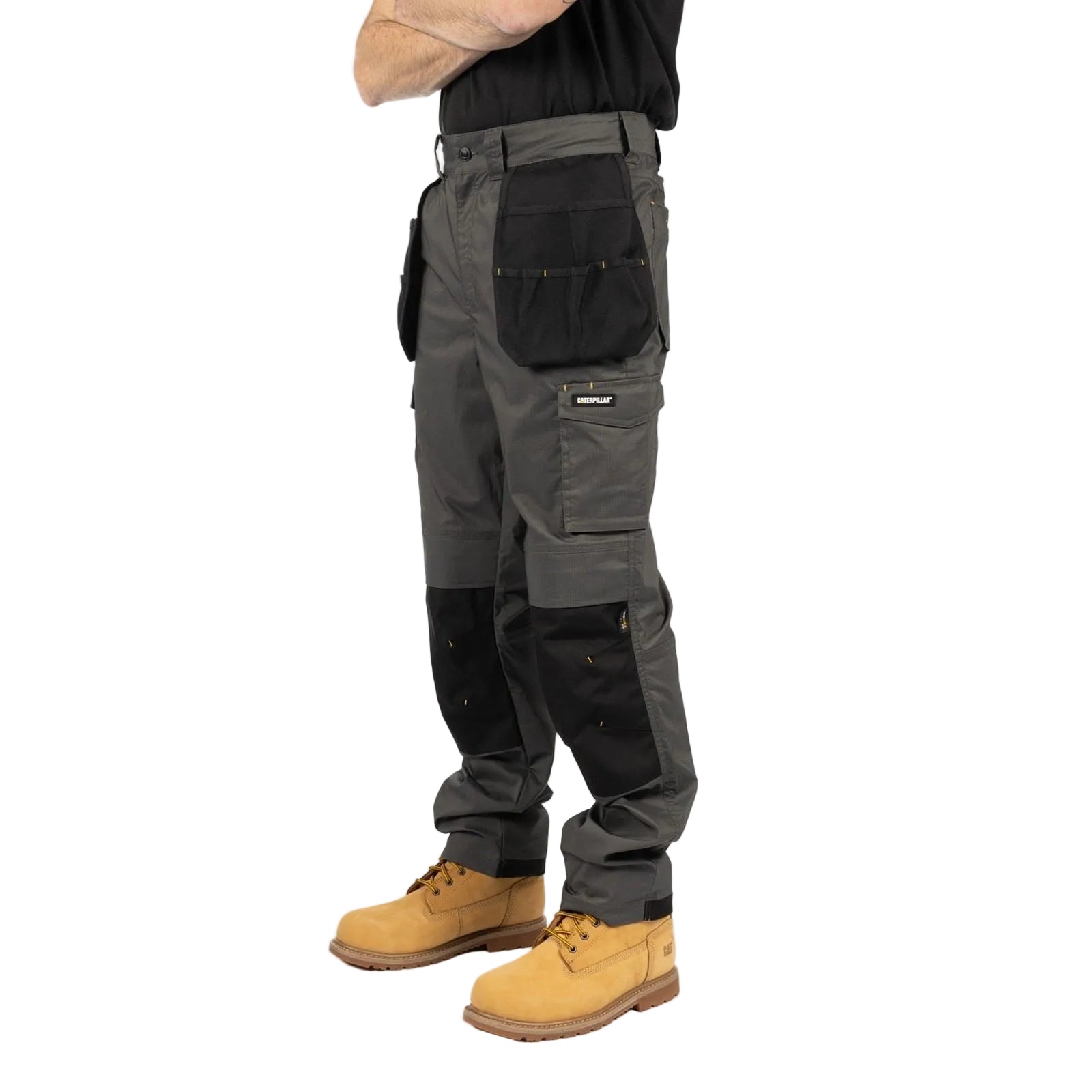 Caterpillar Nexus Holster Stretch Pocket Cotton Men's Grey Outdoor Trousers