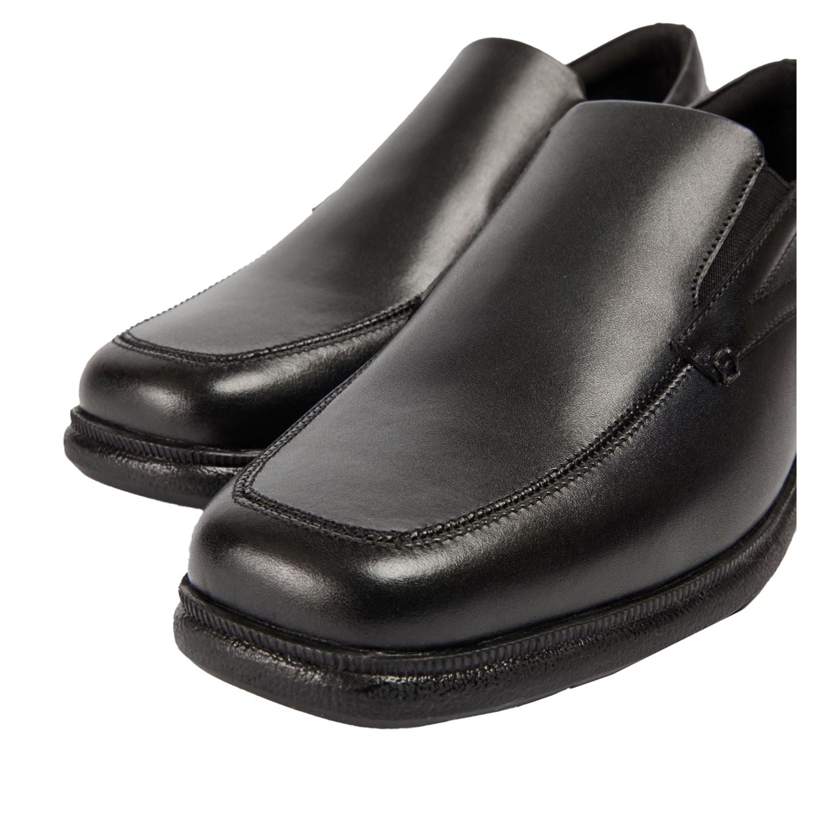 Pod Carpenter Leather Boys's Black Loafers