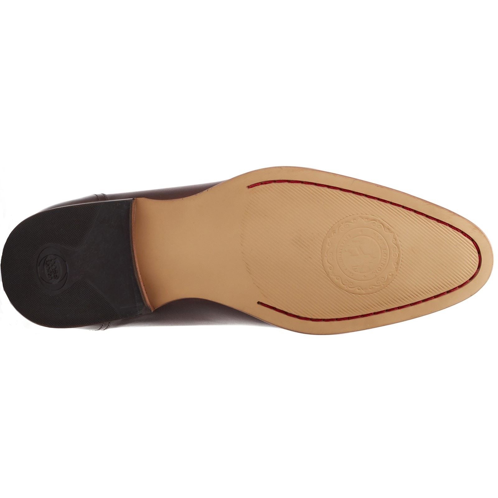 Base London Gambino Excel Leather Men's Burnt Brown Lace-Up Shoes