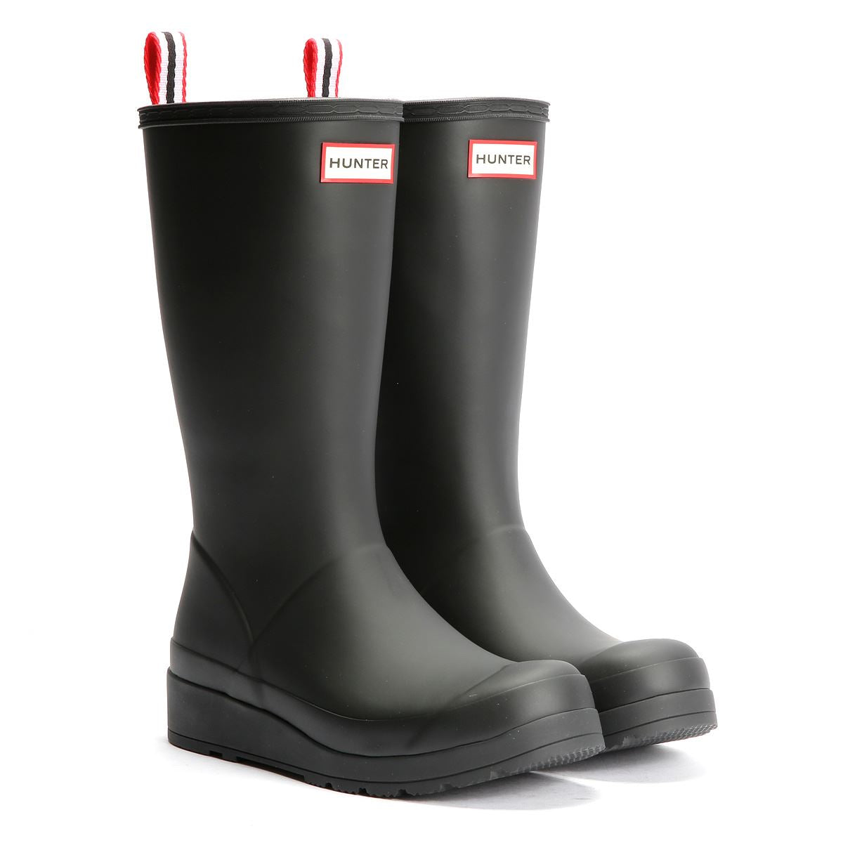 Hunter Play Tall Rubber Women's Black Wellington Boots