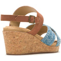 Hush Puppies Willow X Band Suede Women's Denim Sandals