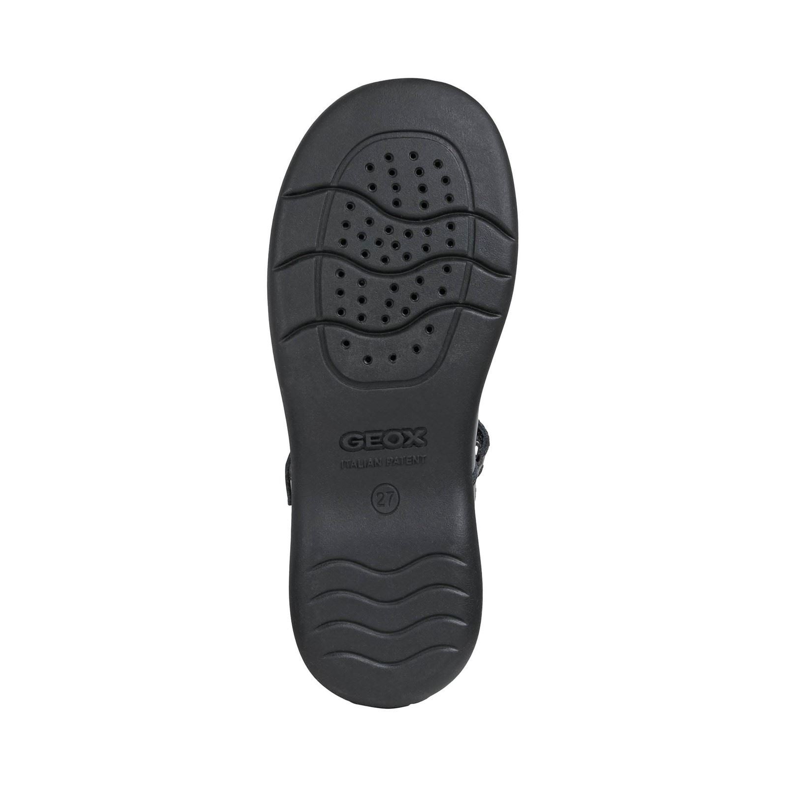 Geox Naimara Leather Girl's Black Patent Shoes