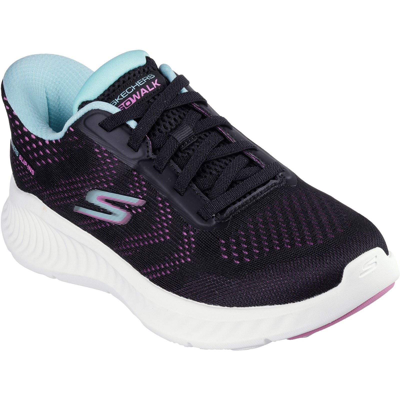 Skechers Go Walk Now Khloe Textile Women's Black/Purple Trainers