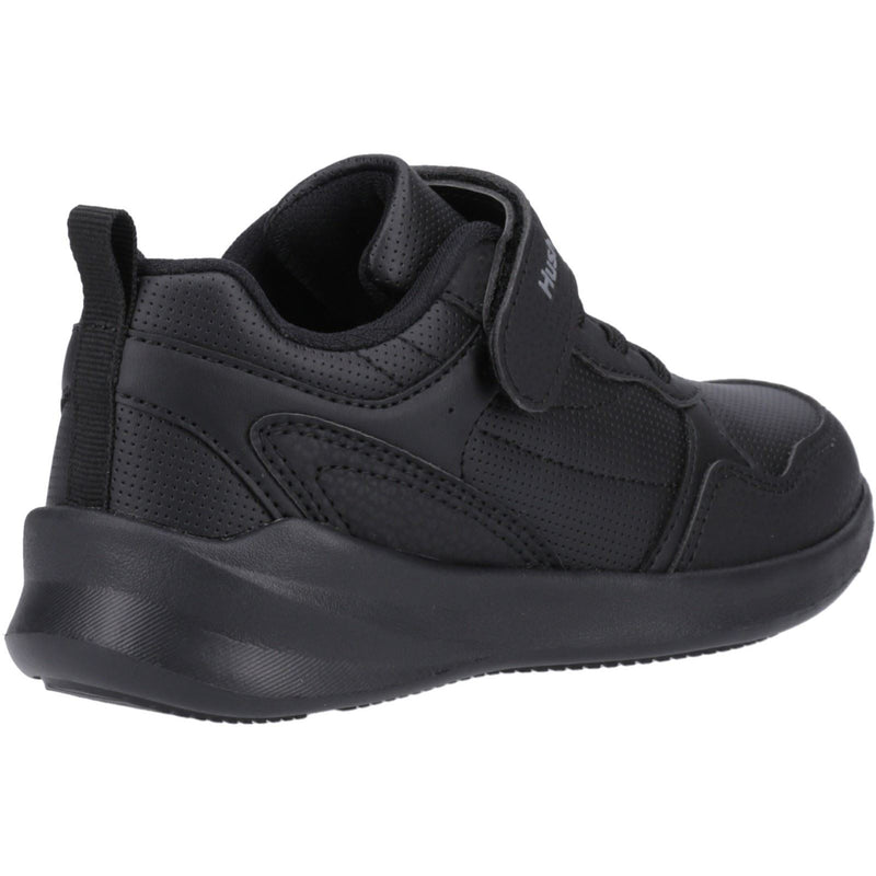 Hush Puppies Marling Bungee Lace Senior Black Shoes - UK 6