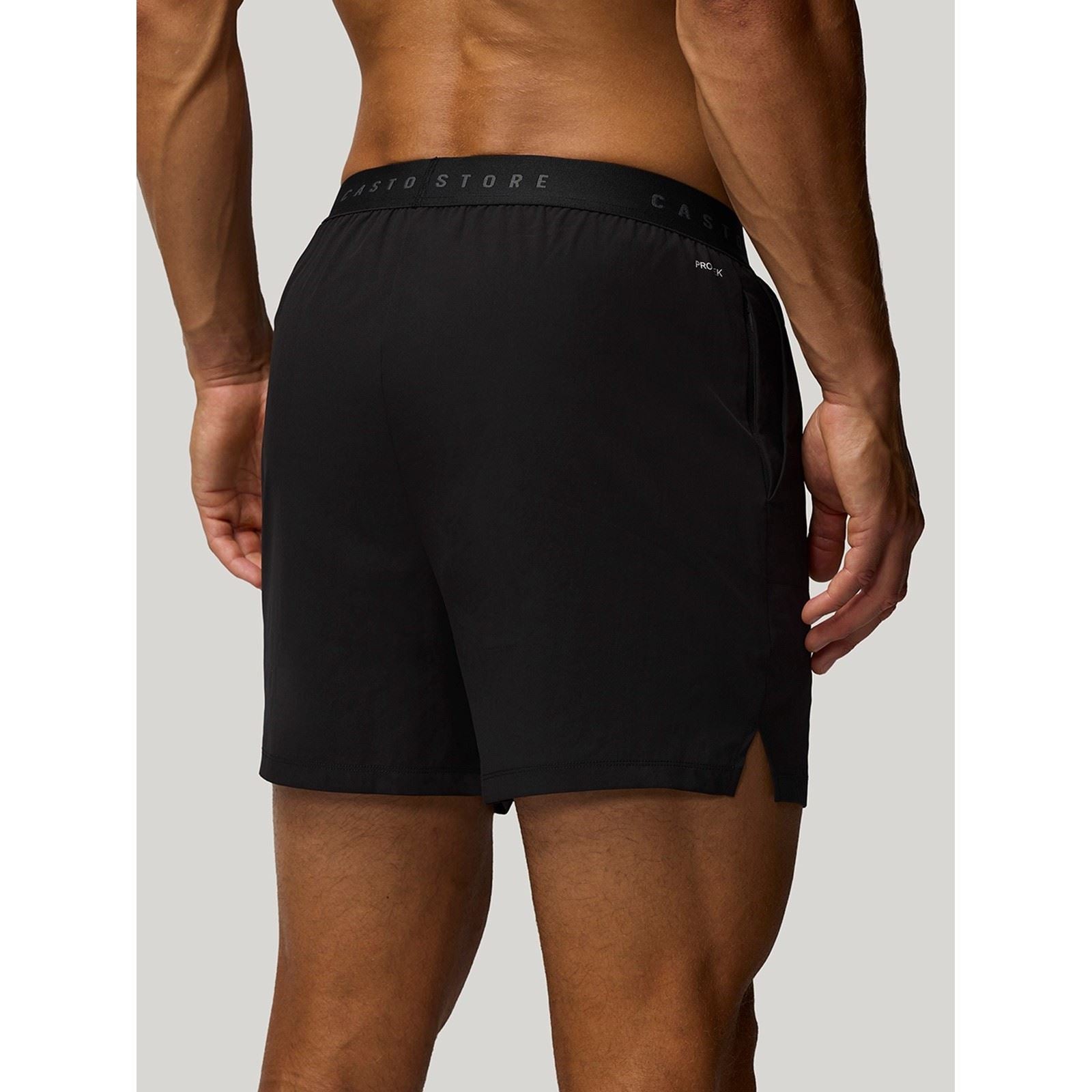 Castore 5" Branded Elastic Men's Black Activewear Shorts
