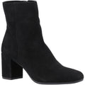 Hush Puppies Octavia Suede Women's Black Heeled Ankle Boots