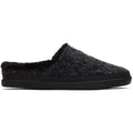 TOMS Sage Polyester Blend Women's Black Slippers