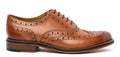 Chapman & Moore Oxford Brogue Leather Men's Tan Burnish Shoes