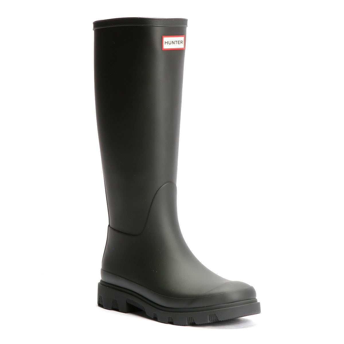 Hunter Downpour Tall Rubber Women's Black Wellington Boots