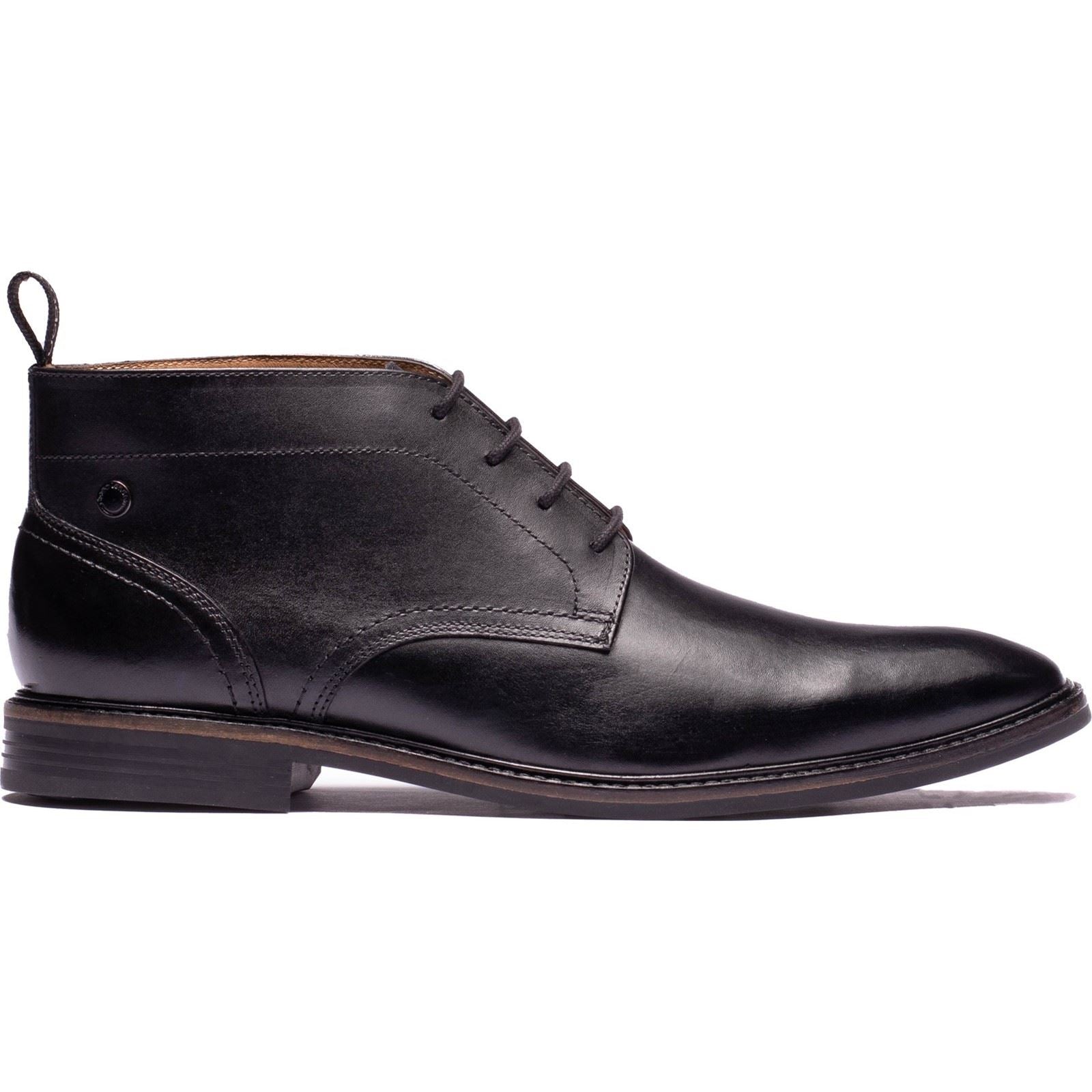 Base London Belgrave Leather Men's BLACK Ankle Boots