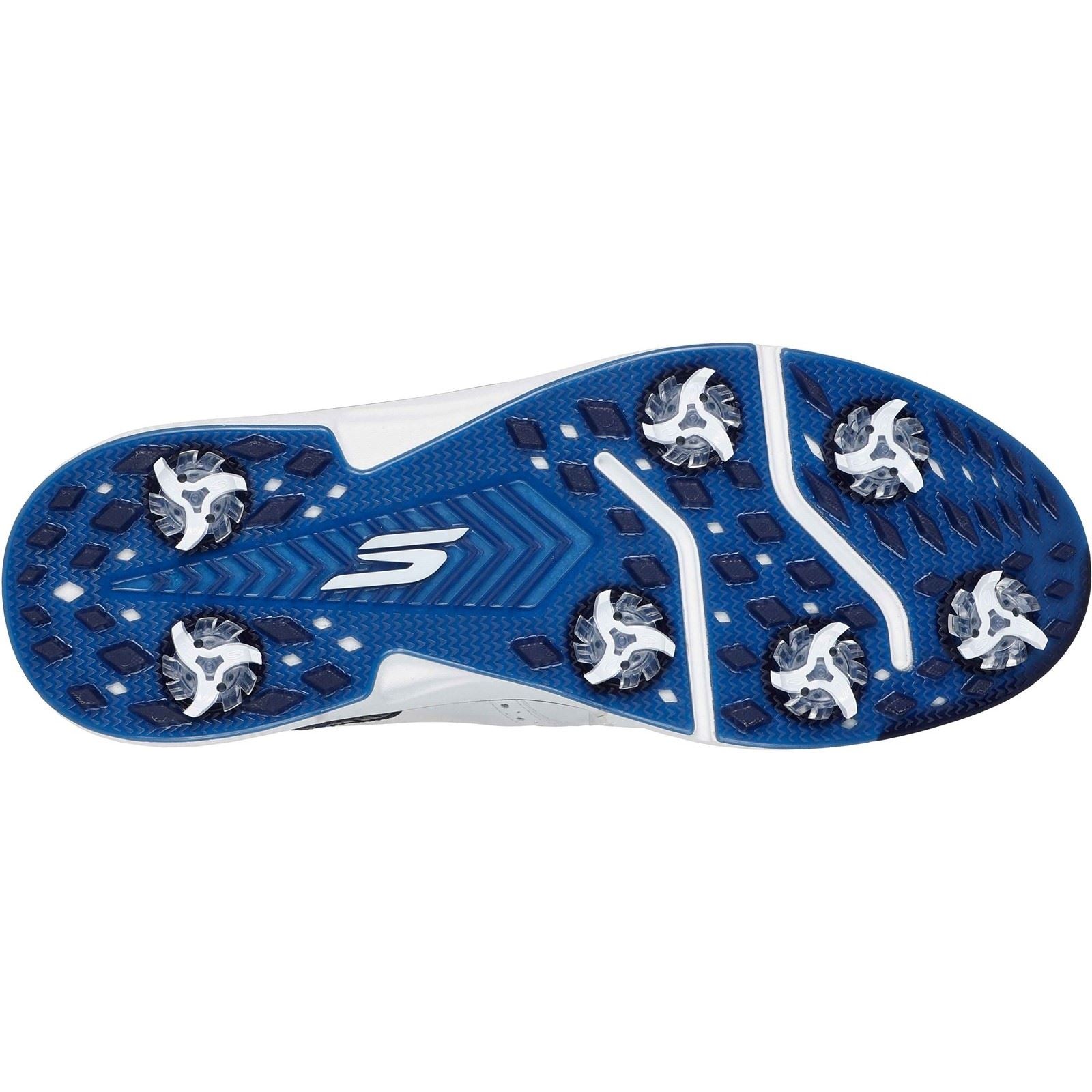 Skechers GO Golf Prestige Leather Men's White/Navy Golf Shoes