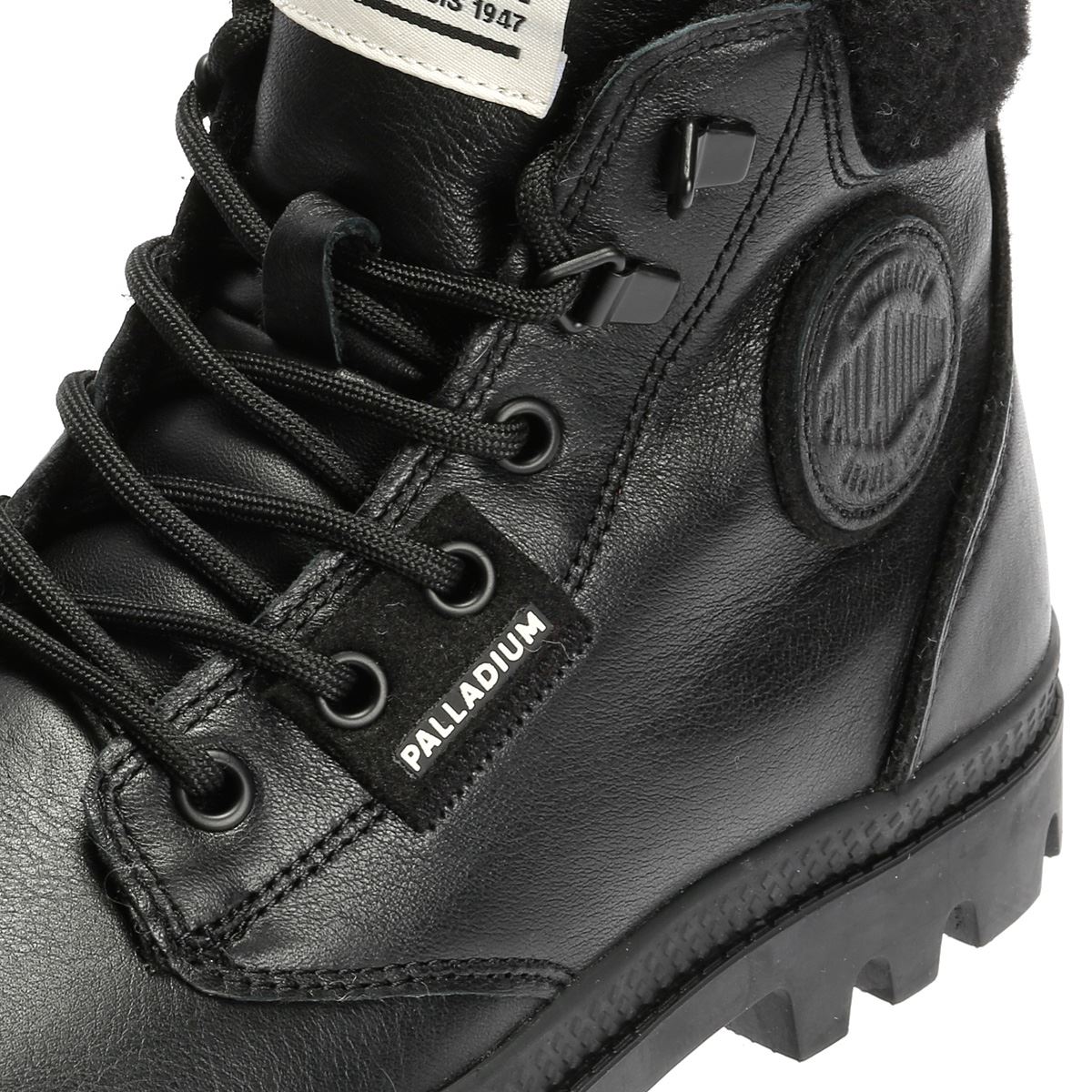 Palladium Pampa HI Snow Warm Leather Women's Black Boots
