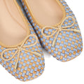 Dune Heights Leather Women's Blue Flats