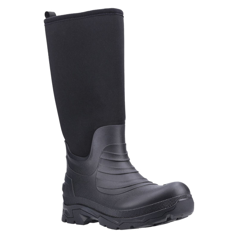 Cotswold Kenwood Synthetic Black Wellington Boots