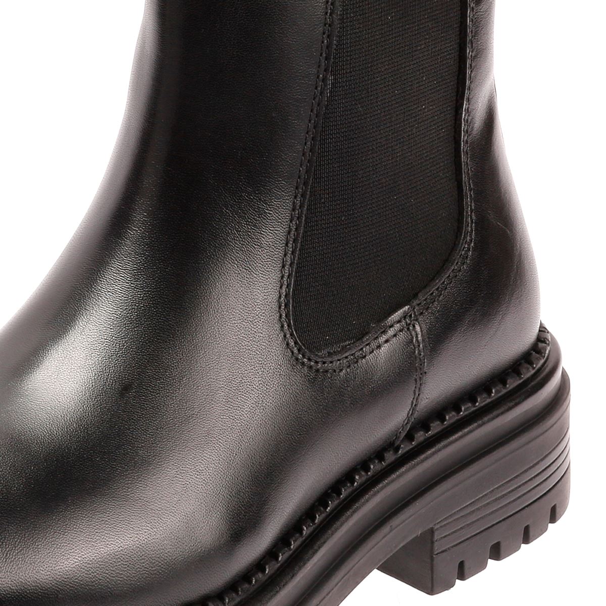 Osprey London The Hampton Chelsea Leather Women's Black/Merlot Boots