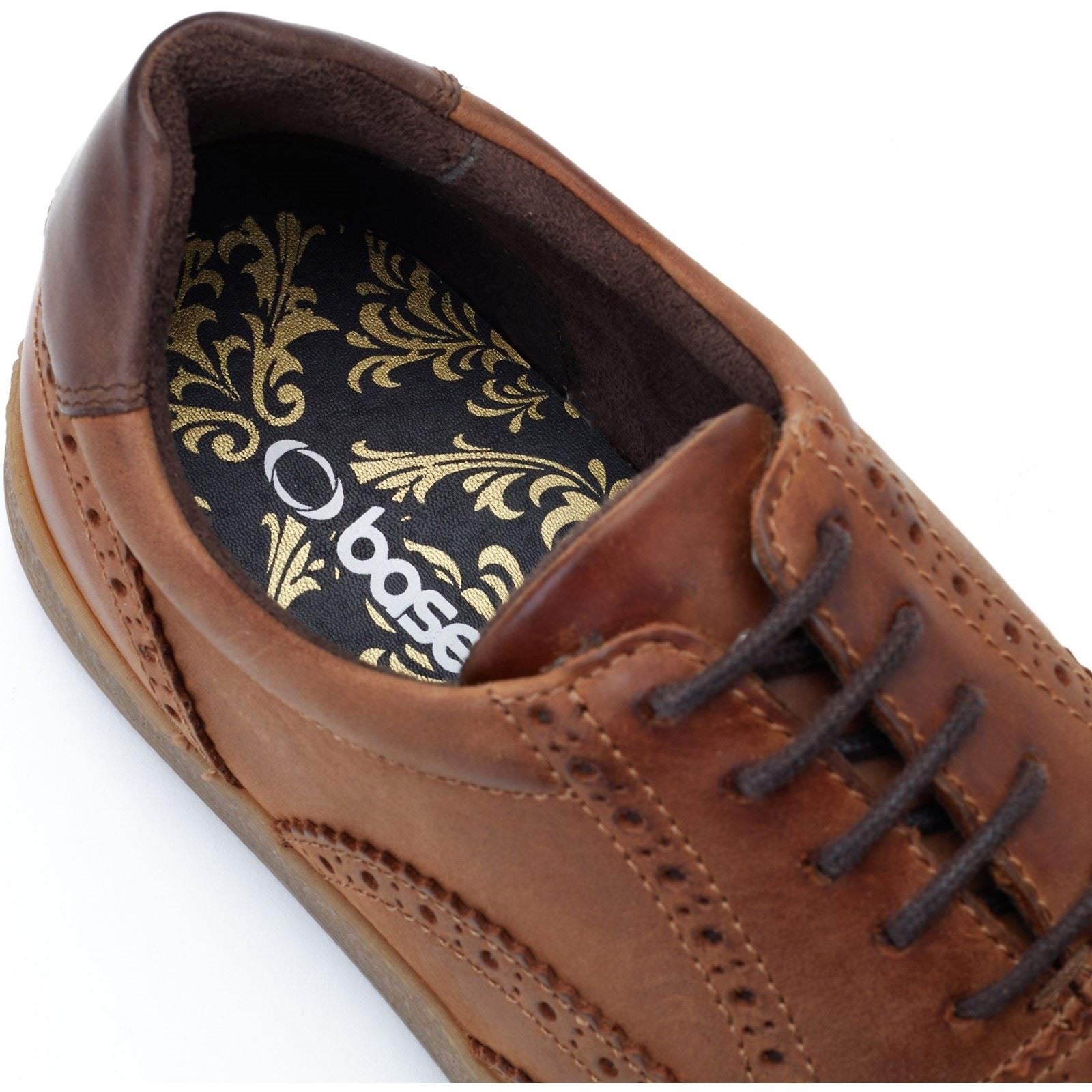 Base London Christo Leather Men's Tan Lace-Up Shoes