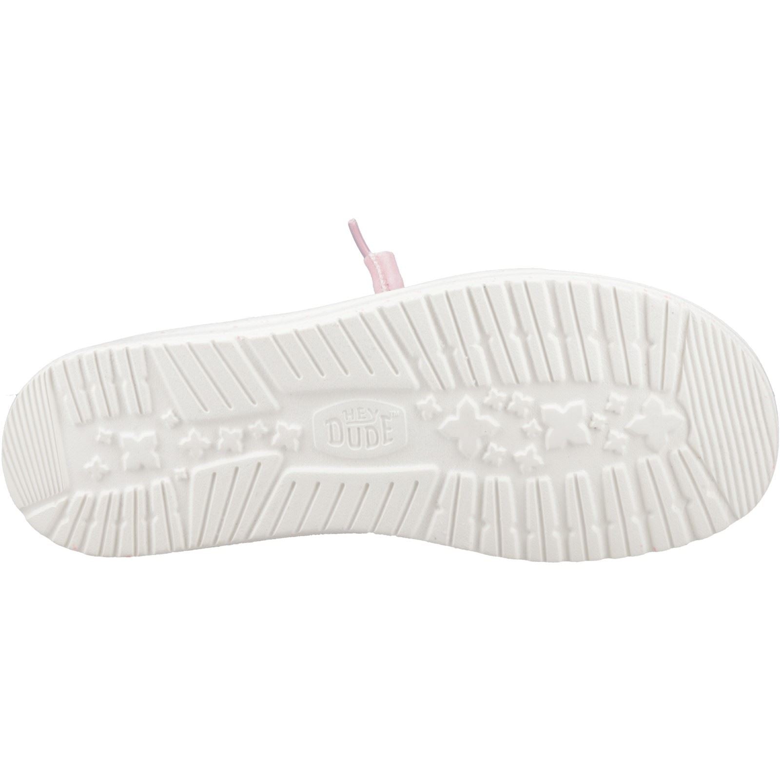 HEYDUDE Wendy Stretch Sox Synthetic Blend Women's Rosette Moccasins Shoes