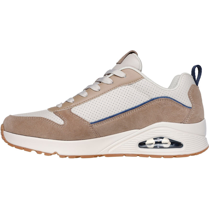 Skechers Uno Stacre 2.0 Leather Men's Sand Trainers