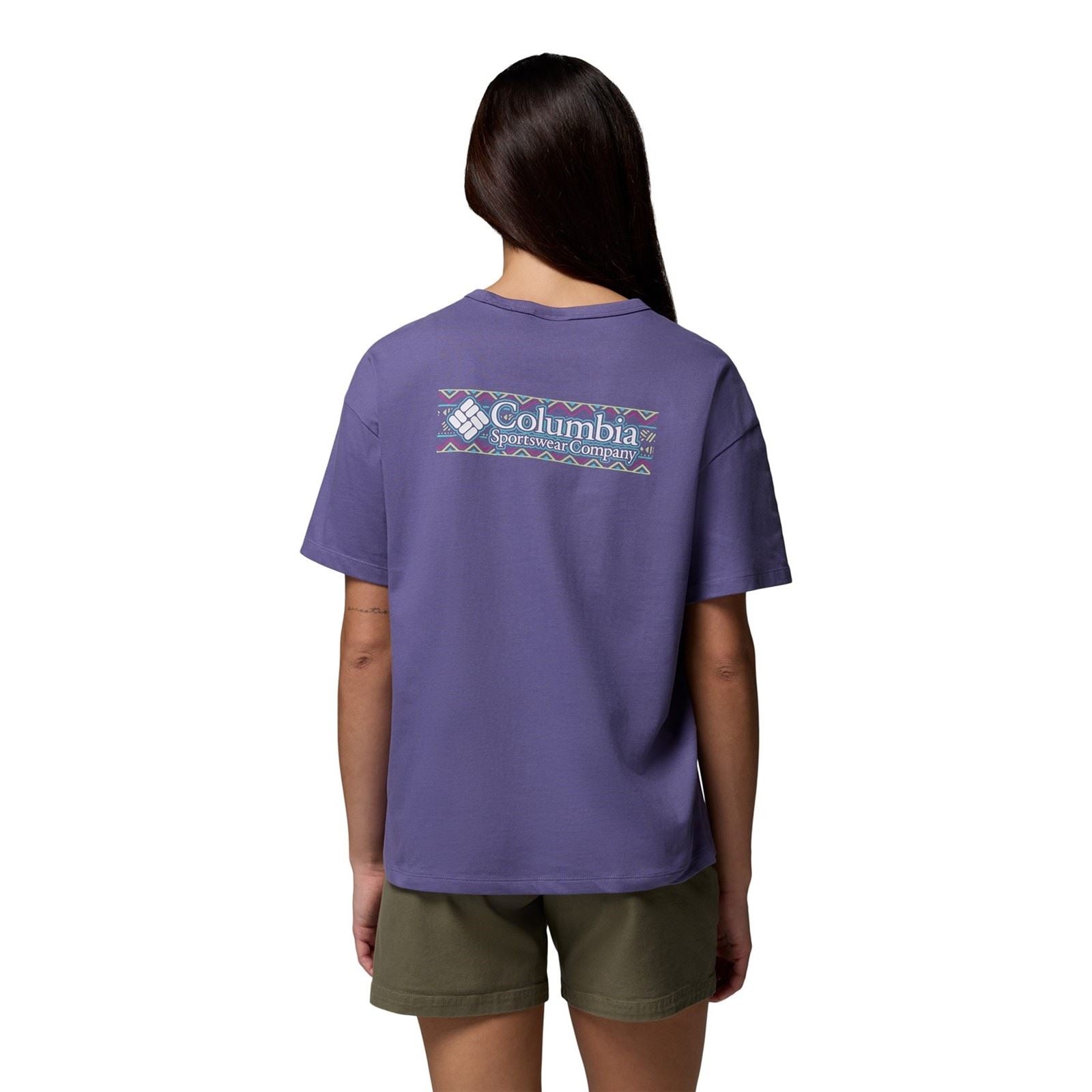 Columbia CSC Heavyweight Graphic Tee Cotton Women's Purple T-Shirt